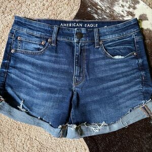 American Eagle | Women's Blue Denim Shorts